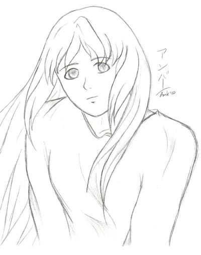 Elly sketch - I was bored.  ^^