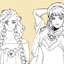 Mariel and Elvira Fatima, and little Bart